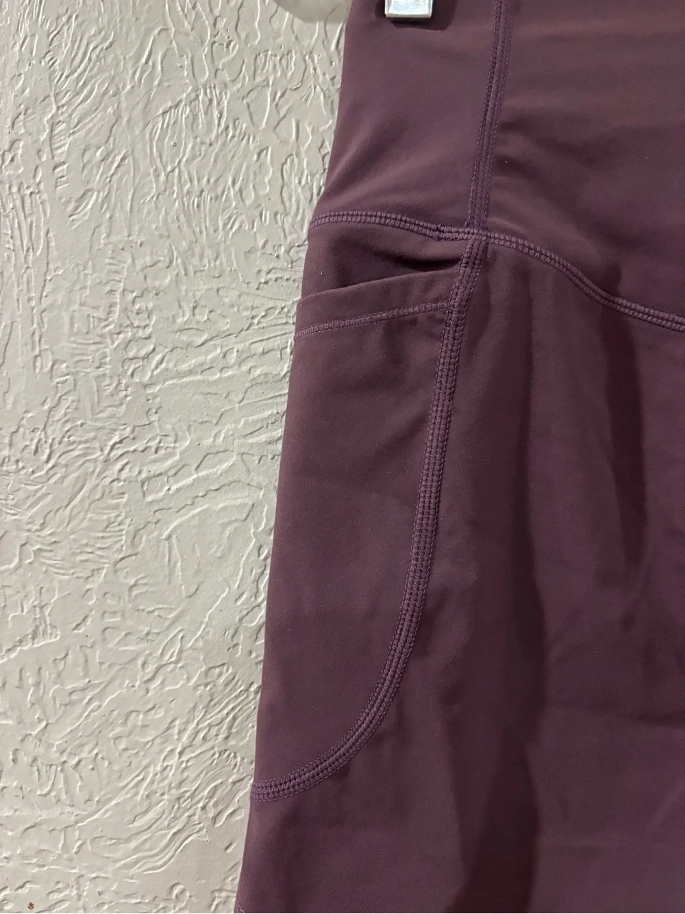 Halara UltraSculpt™ High Waisted Tummy Control Side Pockets in Evening Red Sz S